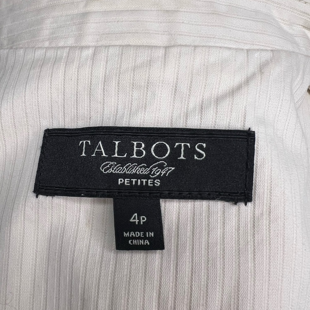 TALBOTS White Button Down Jacket for Women Size 4P - Picture 9 of 16